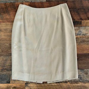 Georgiou Studio Tan Viscose/Wool Dress Skirt
